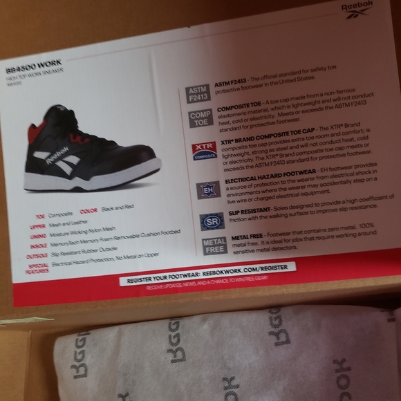 New Reebok BB4500 Work High Tops - Picture 4 of 4